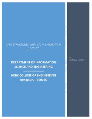 Data structures lab c programs | PDF