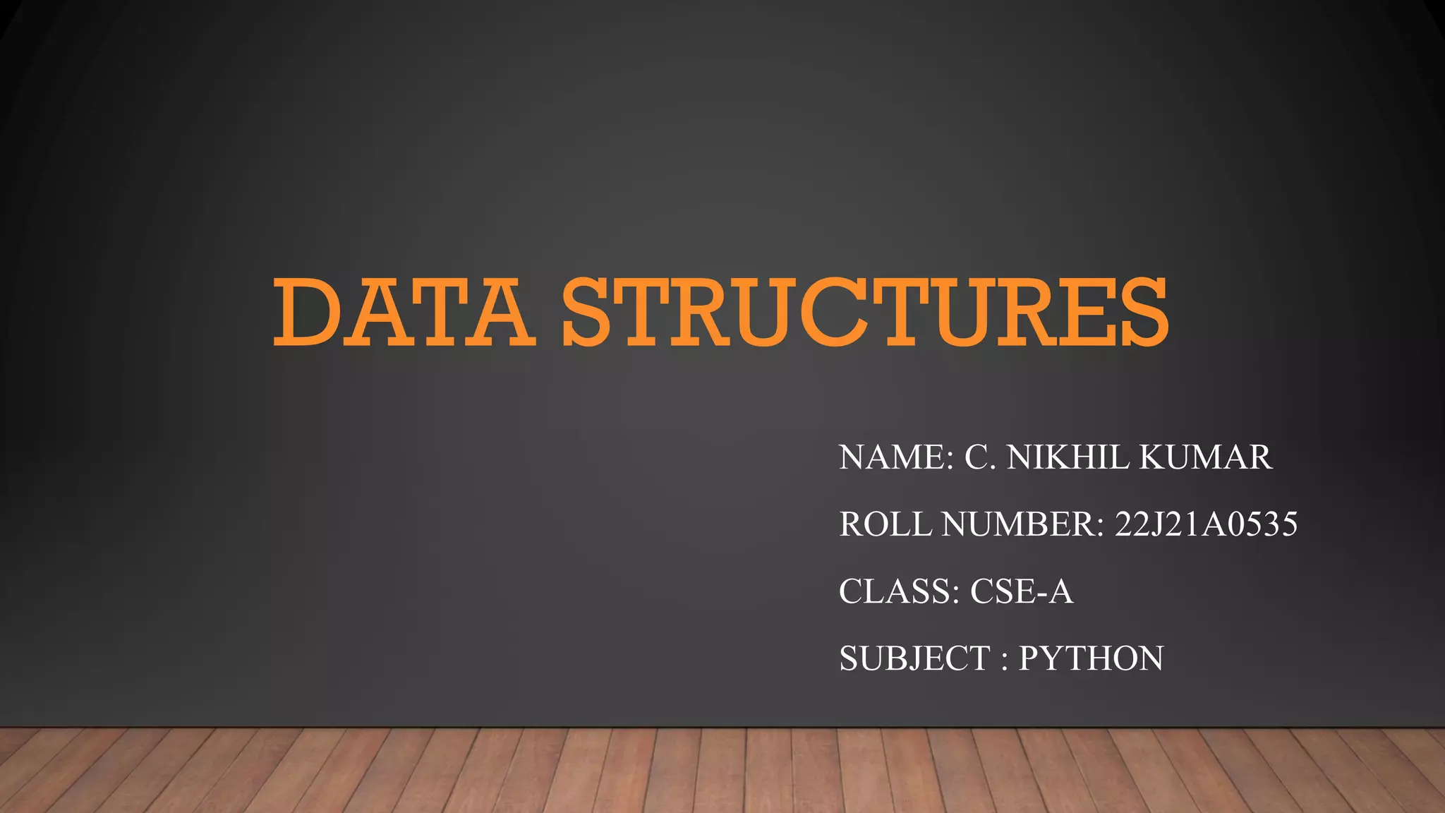 Data structures in python | PDF | Programming Languages | Computing