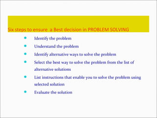 Data structures & problem solving unit 1 ppt | PPT