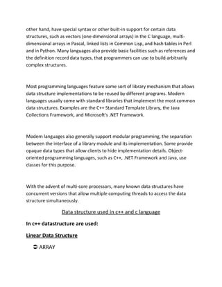 Data structures project | DOC