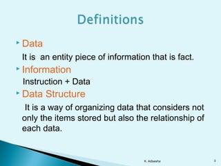 Data structures using c | PPT