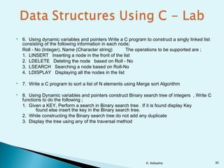 Data structures using c | PPT