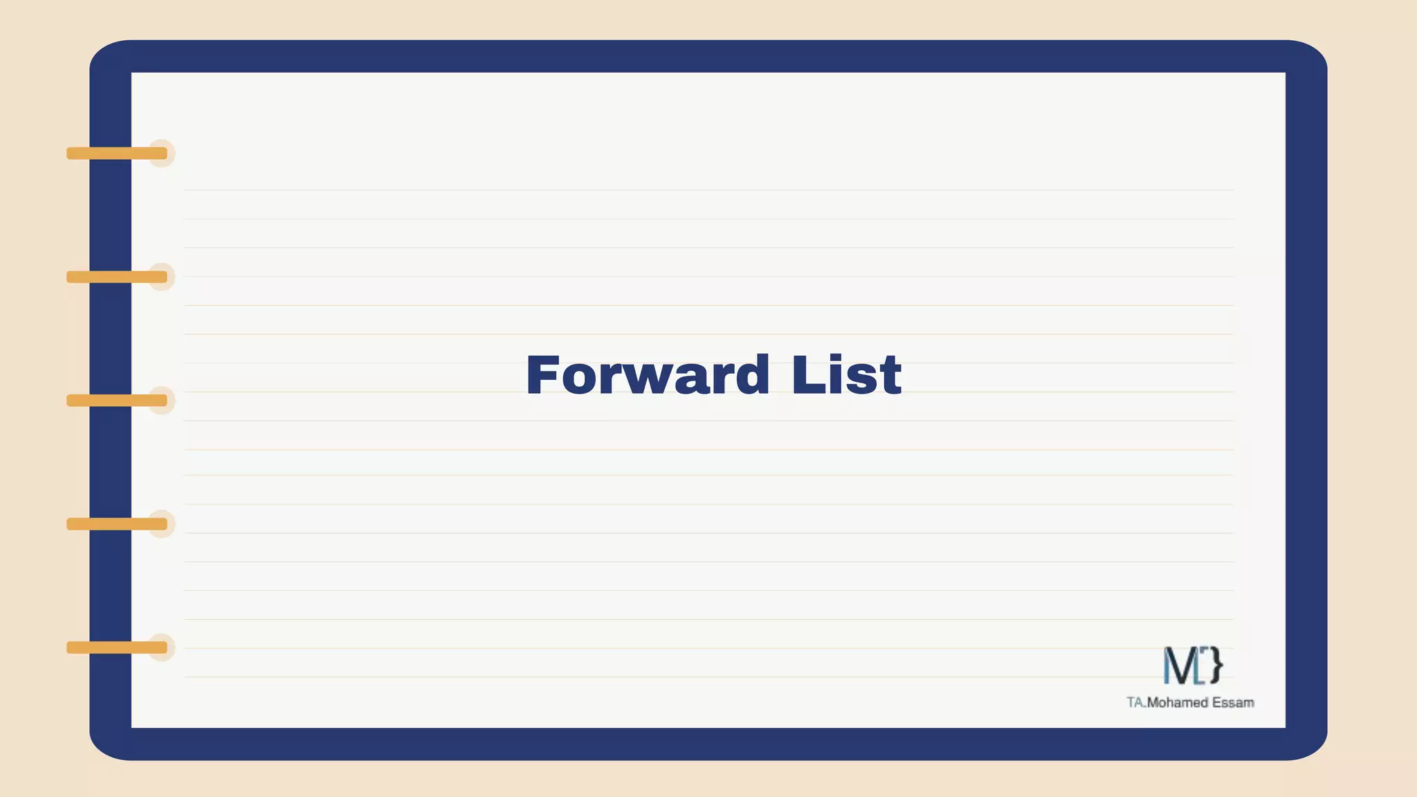 Forward List
 