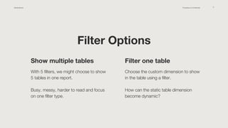Data studio dynamic filtering | PPTX