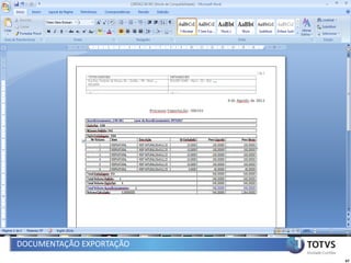 DOCUMENTAÇÃO EXPORTAÇÃO
                          67
 