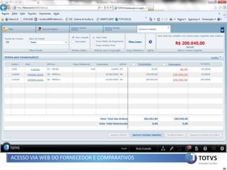 ACESSO VIA WEB DO FORNECEDOR E COMPARATIVOS
                                              82
 