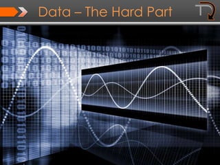 Data – The Hard Part




WWW.DATA–TACTICS.COM   © 2012 Data Tactics   ARCHITECT – ENGINEER – INTEGRATE – SOLUTIONS
 