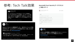 23
参考: Tech Talk効果
 