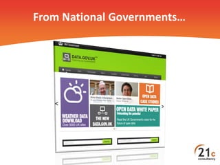 From National Governments…
 