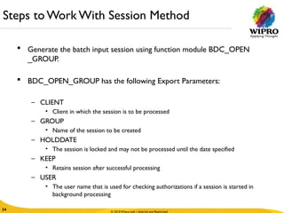 SAP Data Transfer Techniques DI BDC Session LSMW | PPTX