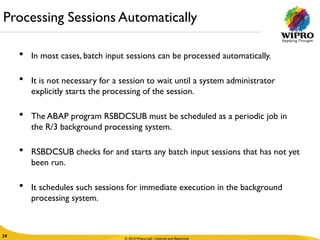 SAP Data Transfer Techniques DI BDC Session LSMW | PPTX