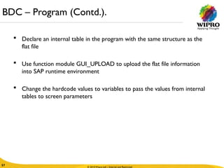SAP Data Transfer Techniques DI BDC Session LSMW | PPTX