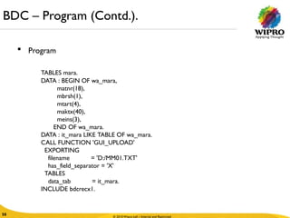 SAP Data Transfer Techniques DI BDC Session LSMW | PPTX