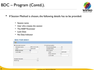 SAP Data Transfer Techniques DI BDC Session LSMW | PPTX