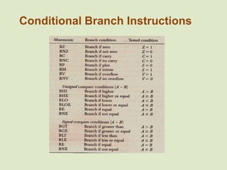 Conditional Branch Instructions
 