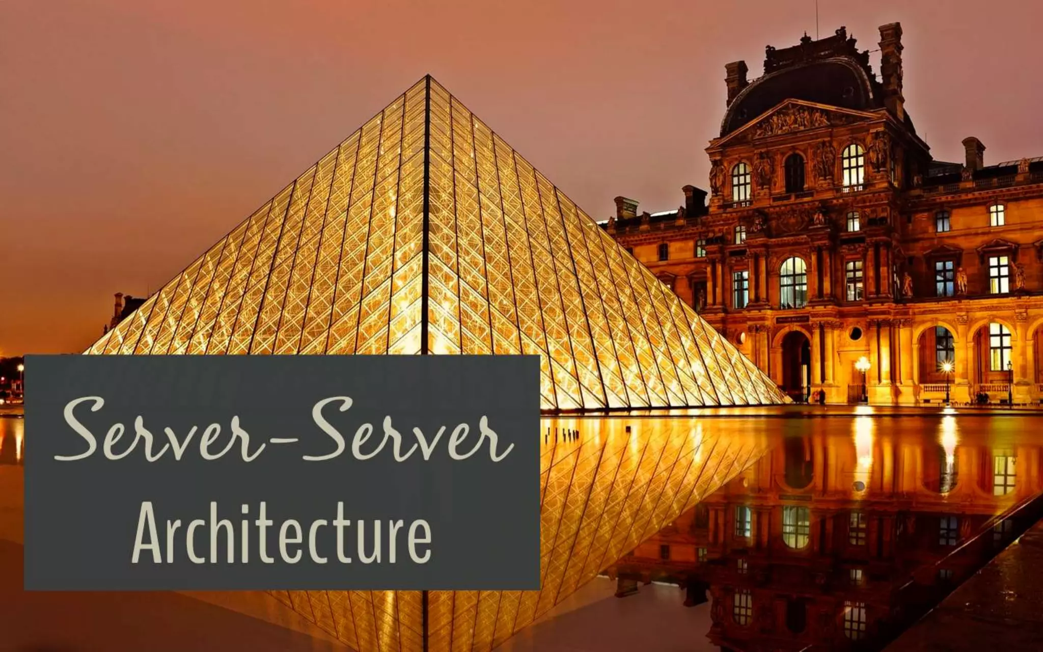 Server-Server
Architecture
 