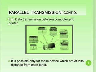 DATA TRANSMISSION, Synchronous & Asynchronous Data Transfer | PPTX