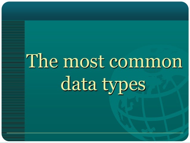 Computer data type and Terminologies
