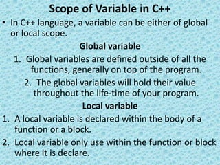 Datatype in c++ unit 3 -topic 2 | PPT