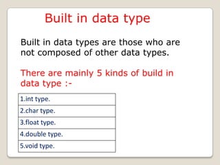 Data types | PPT
