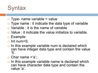 Data types | PPT