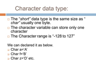 Data types | PPT