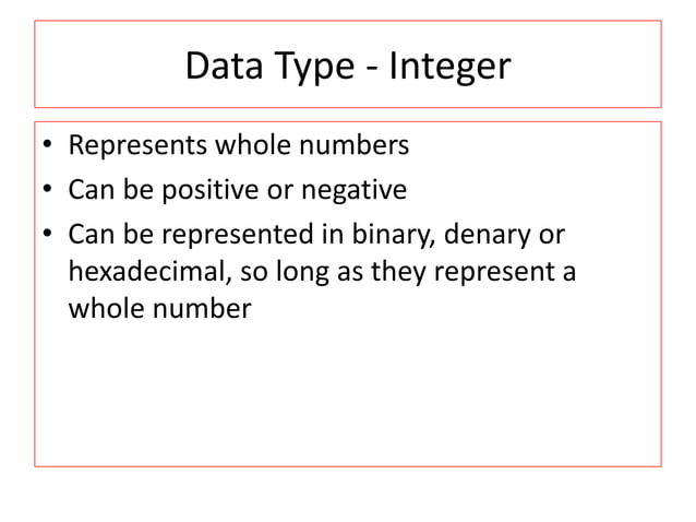Data types | PPT