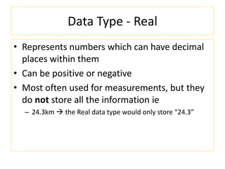 Data types | PPT