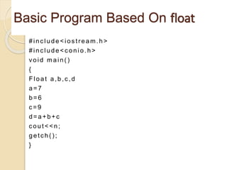 Data types | PPTX | Programming Languages | Computing