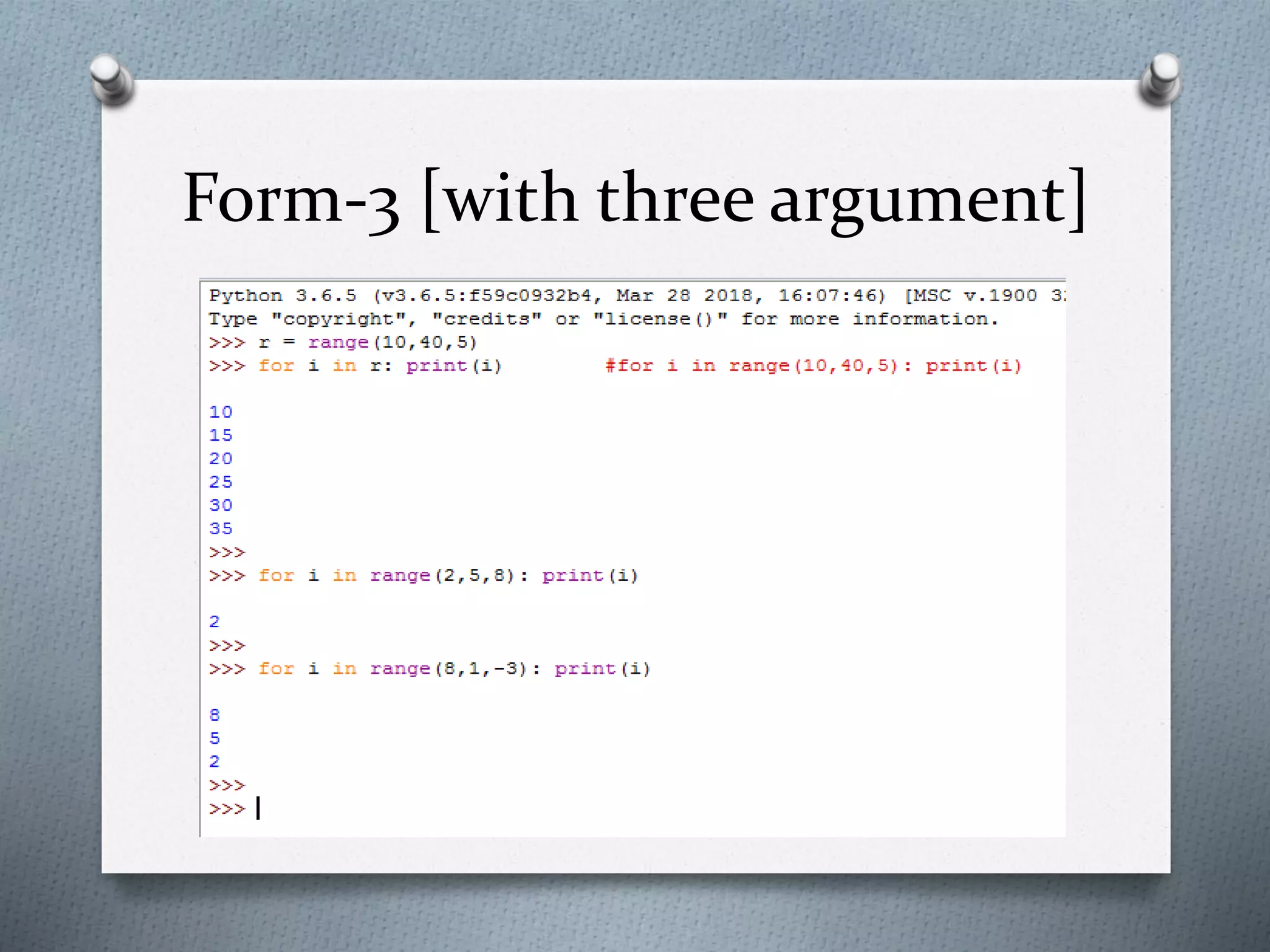 Form-3 [with three argument]
 