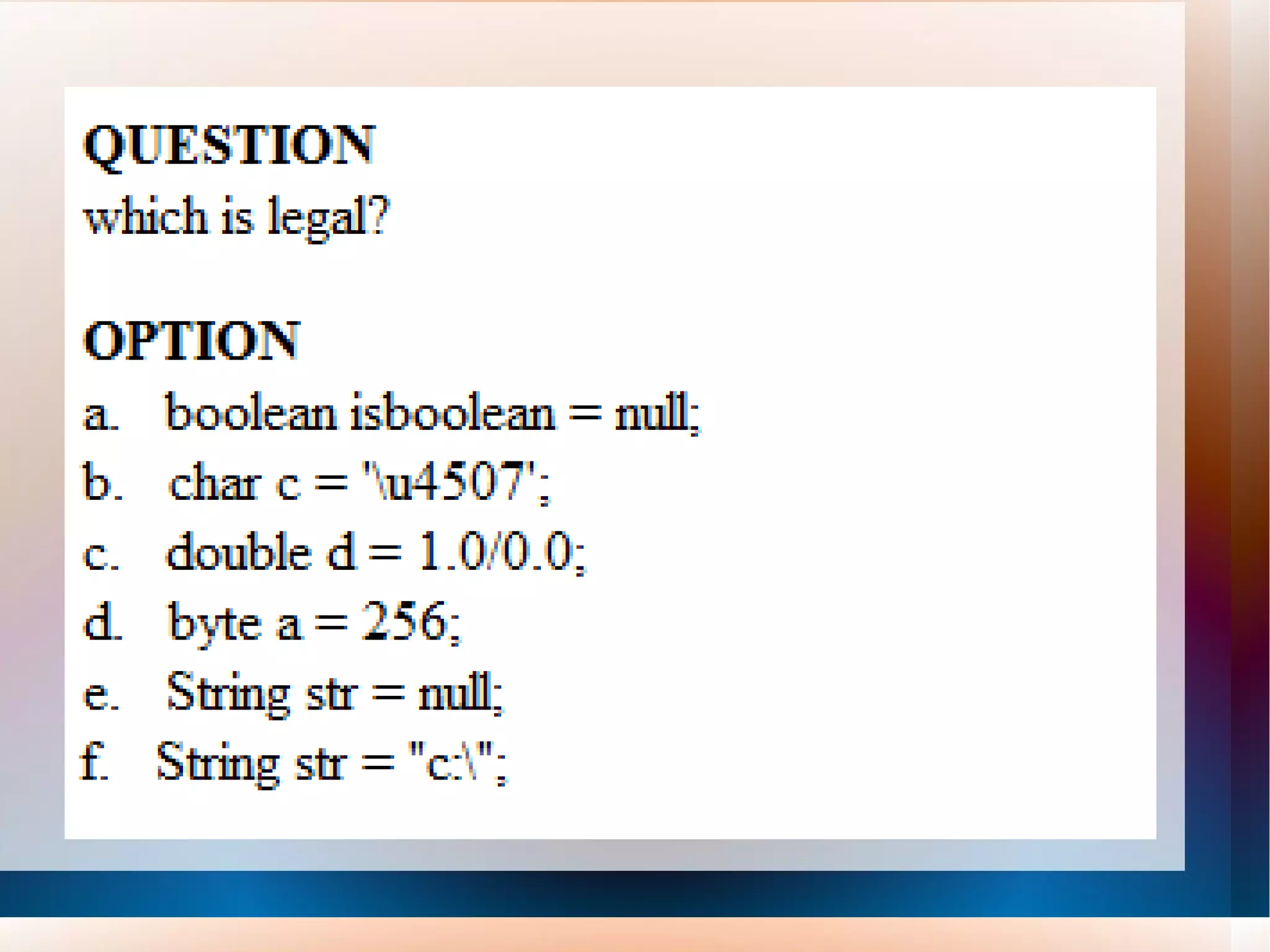 JAVA Data Types - Part 1 | PPT