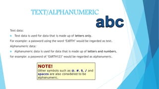 Data types | PPT