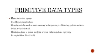 Data types | PPT