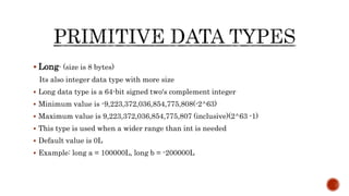 Data types | PPT