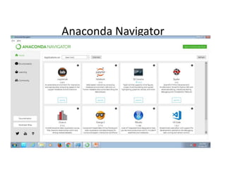 Anaconda Navigator
 