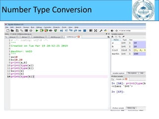 Number Type Conversion
 