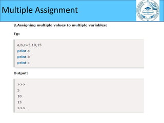 Multiple Assignment
 