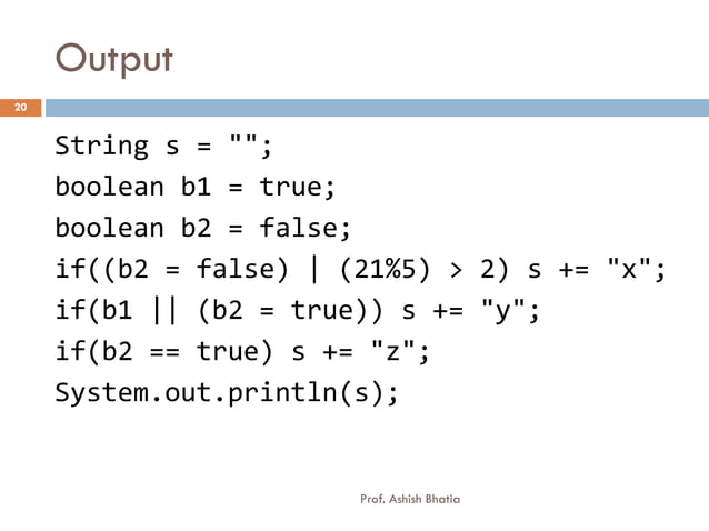 Data types and operators and statements | PPT