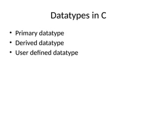C Programming : data types and types of variable.pptx