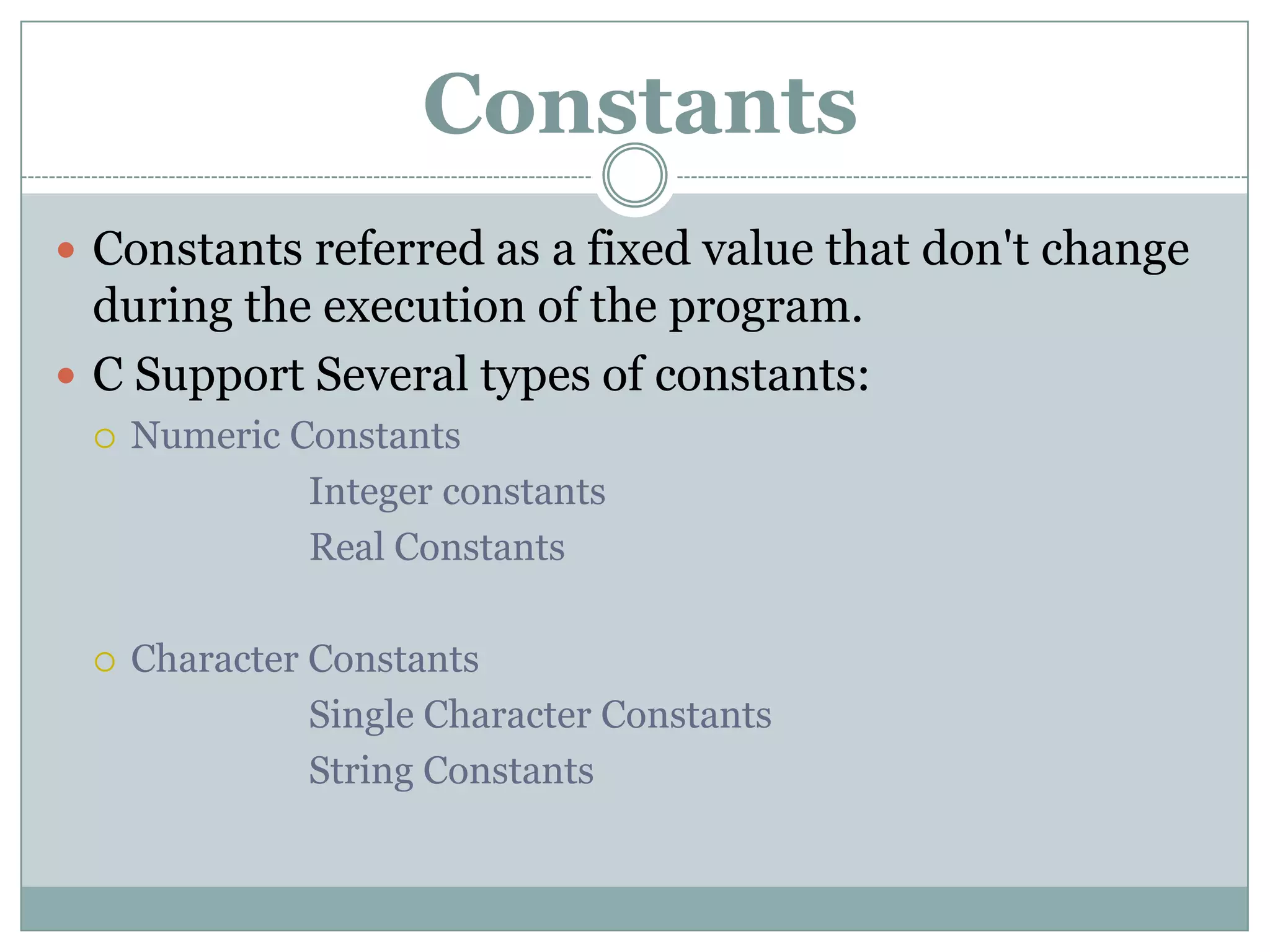Data Types and Variables In C Programming | PPTX