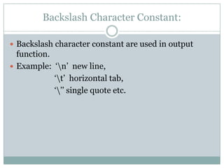 Data Types and Variables In C Programming | PPTX