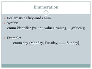 Data Types and Variables In C Programming | PPTX