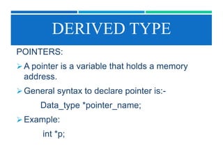 Data types in c++ | PPTX | Programming Languages | Computing
