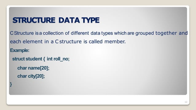 Datatypes in c | PPTX | Programming Languages | Computing