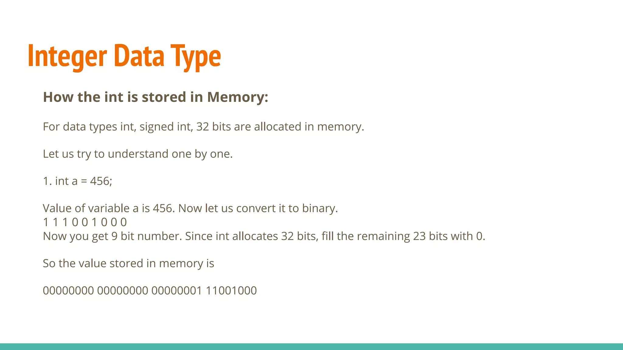 Data types in c++ | PPT