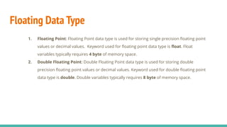 Data types in c++ | PPT