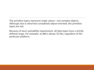 Data types in java.pptx power point of java | PPT