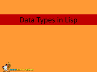 Data Types in Lisp 