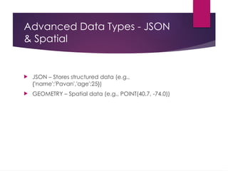 Data_Types_in_MySQL_ExcelR P S PAVAN TEJ | PPTX