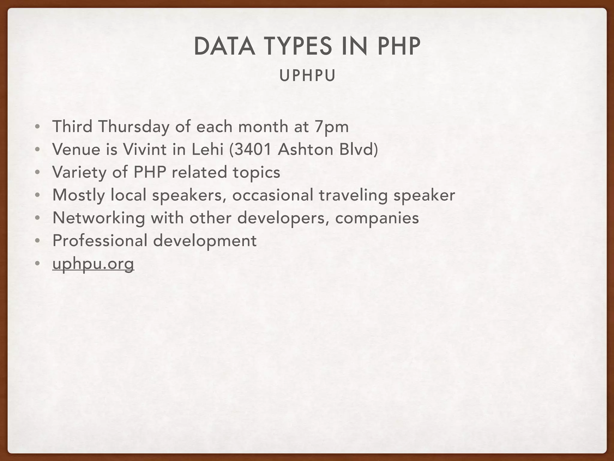 Data Types In PHP | PDF